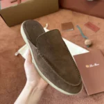 Loro Piana Babouche Walk Men's Suede Mule FAM3488 H0X4 - Image 7