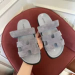 Hermès Chypre Suede Sandal - Image 8