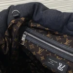 Louis Vuitton Neverfull Inside Out MM Puffy Denim Black M26364 - Image 8