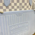 Louis Vuitton Neverfull Inside Out MM Damier Azur Blue N40946 - Image 8