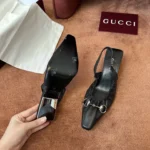 Gucci Castello Horsebit Slingback Pump - Image 8