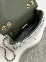 Chanel CF Sequined SO Handbag 21cm - Image 8