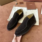 Loro Piana Open Walk Suede Ankle Boot - Image 7