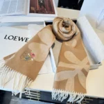 Loewe Anagram Embroidered Cashmere Scarf - Image 8