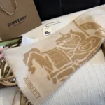 Burberry Equestrian Knight Reversible Cashmere Scarf - Image 8
