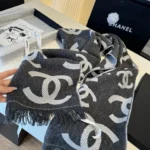 Chanel 26C CC Jacquard Stole - Image 8