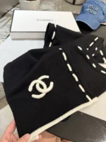 Chanel 2026 CC Knit Cashmere Scarf - Image 5