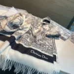 Dior Toile de Jouy Cashmere Stole - Image 8