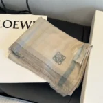 Loewe Anagram Check Cashmere Stole - Image 8