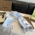 Burberry Check Cashmere Scarf - Image 8