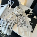 Chanel Iconic Motif Metallic Stole - Image 8