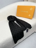 Louis Vuitton Petit Damier Knit Wool Scarf - Image 8