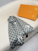 Louis Vuitton Petit Damier Knit Wool Scarf - Image 8