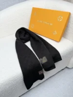 Louis Vuitton Petit Damier Knit Wool Scarf