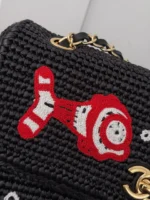 Chanel CF Sequined SO Handbag 21cm - Image 8