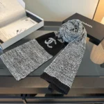 Chanel CC Knit Cashmere Scarf - Image 8