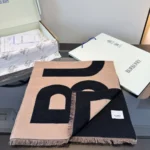 Burberry Logo Letter Reversible Scarf - Image 8