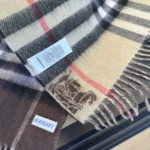 Burberry Check Equestrian Knight Wool Scarf - Image 9