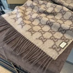 Gucci GG Jacquard Gradient Cashmere Scarf - Image 8