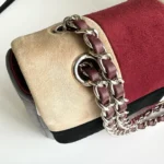Chanel 26B Two-Tone Suede Handbag 24.5cm - Image 8