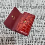 Chanel Crocodile-Embossed Zipped Card Holder - Image 8