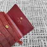 Chanel Crocodile-Embossed Tri-Fold Wallet - Image 8
