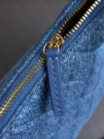 Chanel 26A Denim Quilted Hobo Bag 26cm - Image 8