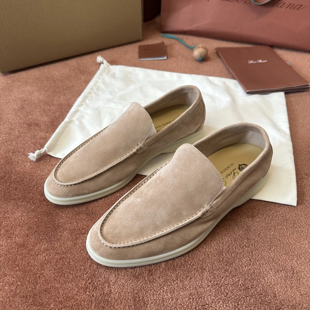 8-2239 Loro Piana Summer Walk Men's Moccasin Shoes - Image 1