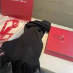 Loro Piana Wool Fringed Scarf 30x185cm - Image 8