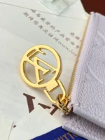Louis Vuitton Monogram Empreinte Zipped Card Holder Misty Lilac 11cm - Image 8