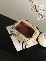 Chanel Kiss-Lock Bowling Shoulder Bag Spotted Print - Image 8