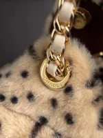 Chanel Leopard Print Mini 25 Bag with Chain Strap - Image 8