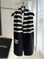 Chanel Knit Cashmere Scarf 175*30cm - Image 8