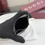 Gucci 2026 Web Stripe Leather Card Holder Black - Image 8