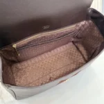 Gucci Generation Horsebit Web Leather Top Handle Bag 32cm - Image 8