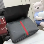 Gucci Primavera Web Stripe Leather Messenger Bag 35.5cm - Image 8