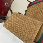 Gucci Giglio Small GG Suede Tote Bag with Pouch 25cm - Image 8