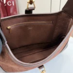 Gucci Jackie 1961 Perforated GG Suede Shoulder Bag 31.5cm - Image 8