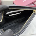Gucci Jackie 1961 Leather Zip Pouch Black 23cm - Image 8