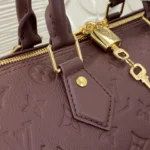 Louis Vuitton Speedy Soft 30 Monogram Empreinte Burgundy M2A400 - Image 8