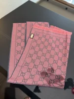 Gucci 100% Wool Double-Sided Jacquard Scarf Shawl 50*180cm - Image 8