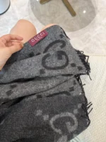 Gucci GG Pattern Cashmere Scarf 35*190cm - Image 8