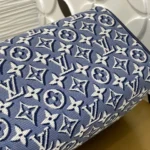 Louis Vuitton Speedy Bandouliere 20 Monogram Embleme Denim Blue M2A187 - Image 8