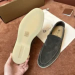Loro Piana Summer Walk Men's Suede Moccasin FAE8124 50W3 - Image 7