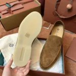 Loro Piana Summer Walk Men's Suede Moccasin FAE8124 HA85 - Image 7