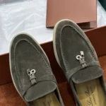 Loro Piana Summer Charms Walk Women's Suede Moccasin FAE5444 50W3 - Image 8