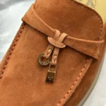 Loro Piana Summer Charms Walk Women's Suede Moccasin FAE5444 L443 - Image 8