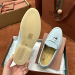 Loro Piana Summer Charms Walk Women's Suede Moccasin FAE5444 60EU - Image 8