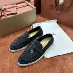 Loro Piana Summer Charms Walk Women's Suede Moccasin FAE5444 MB97