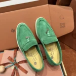 Loro Piana Summer Charms Walk Women's Suede Moccasin FAE5444 50PR - Image 7
